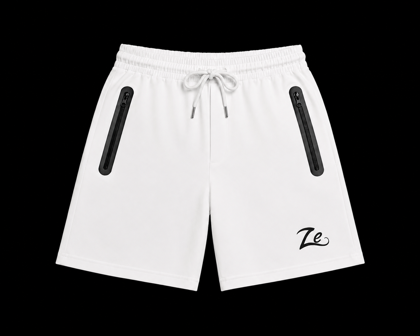 Reflective White Men’s Shorts “Shine”