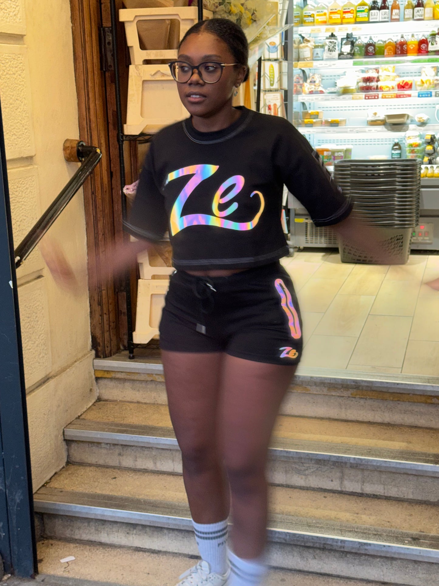 Ze Women’s Cropped Oversized T-Shirt