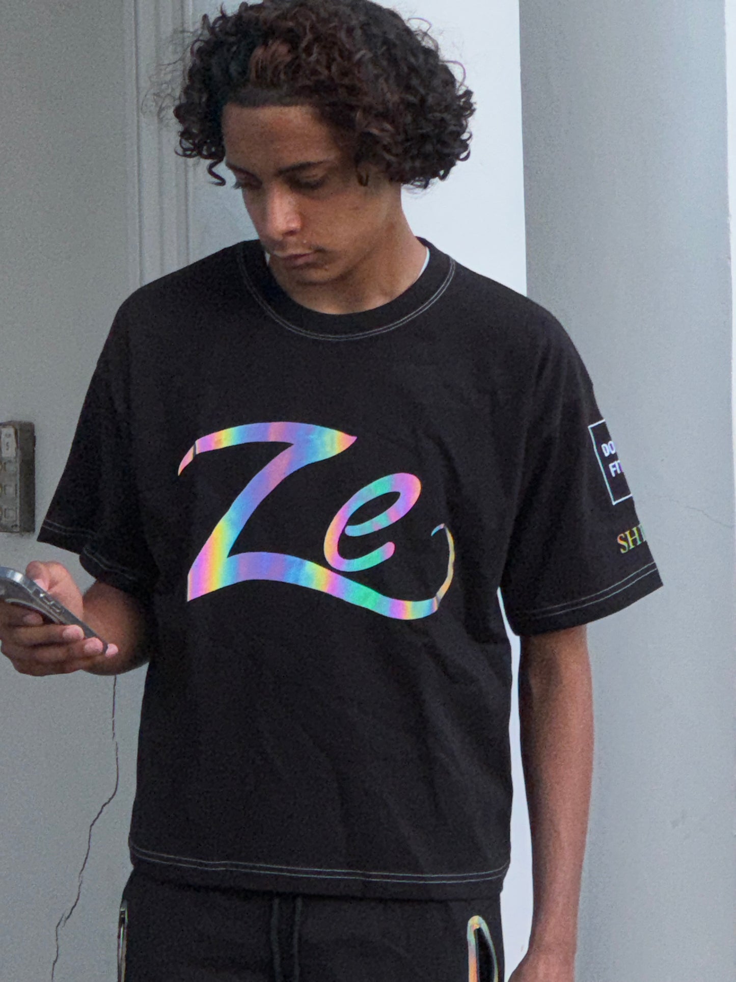 Oversized Premium Reflective Unisex T-Shirt: "Shine"
