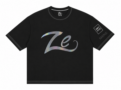 Oversized Premium Reflective Unisex T-Shirt: "Shine"