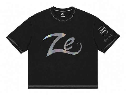 Oversized Premium Reflective Unisex T-Shirt: "Shine"