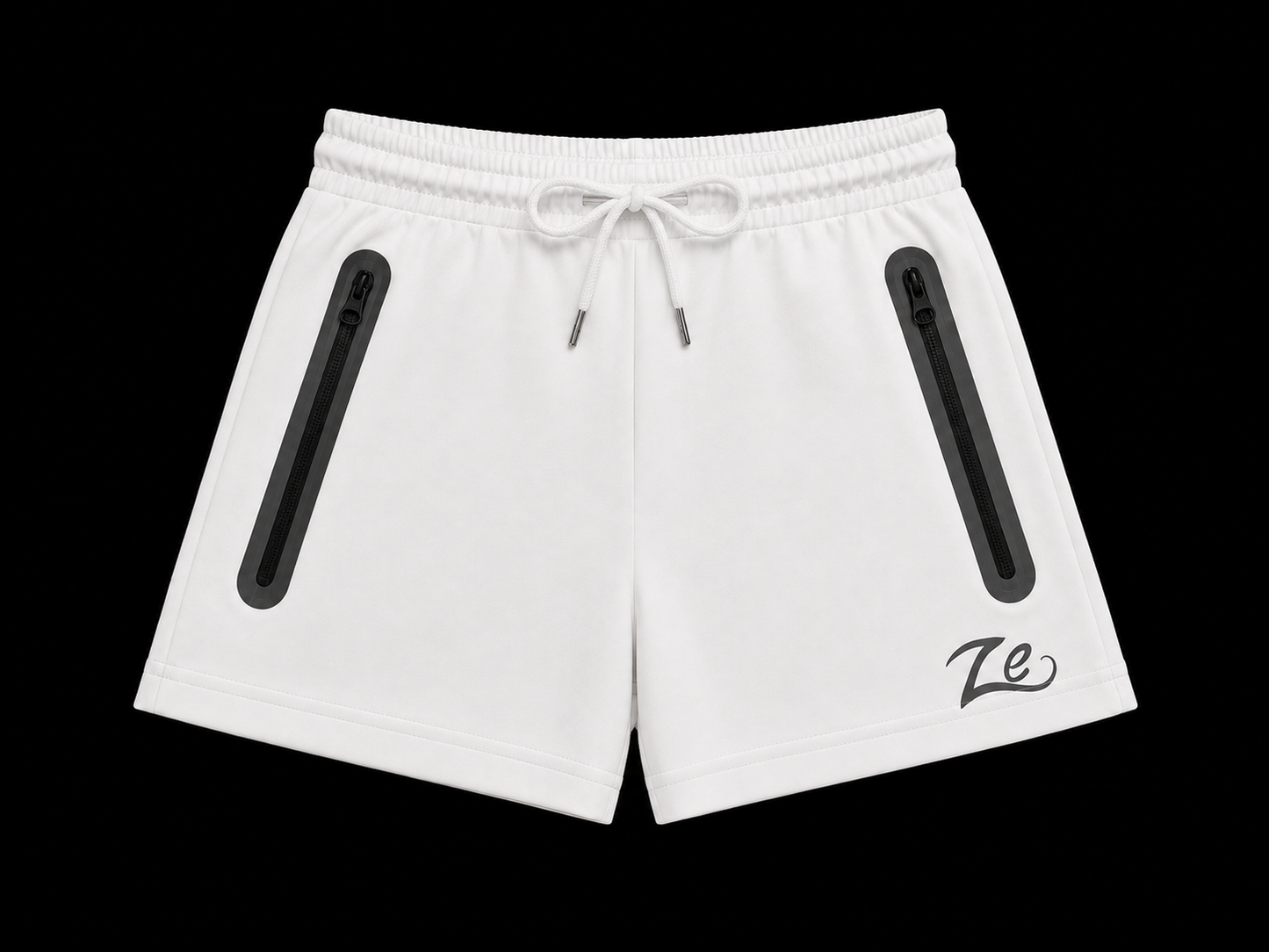 Ze Women’s High Waisted White Reflective Shorts
