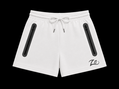 Ze Women’s High Waisted White Reflective Shorts