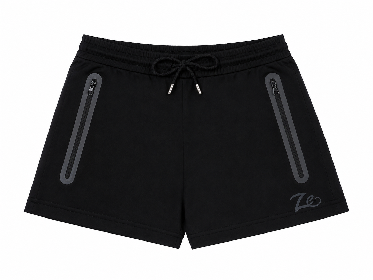 Ze Women’s High Waisted Black Reflective Shorts