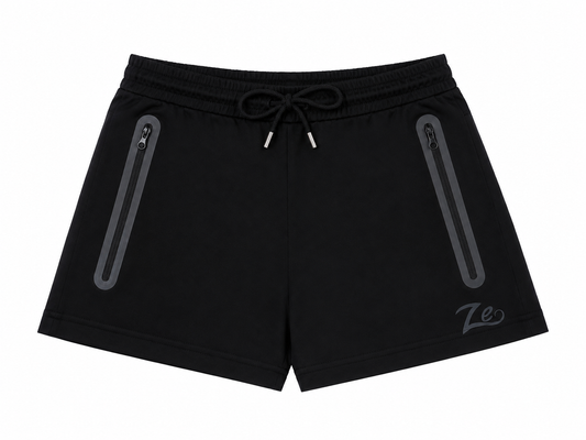 Ze Women’s High Waisted Black Reflective Shorts