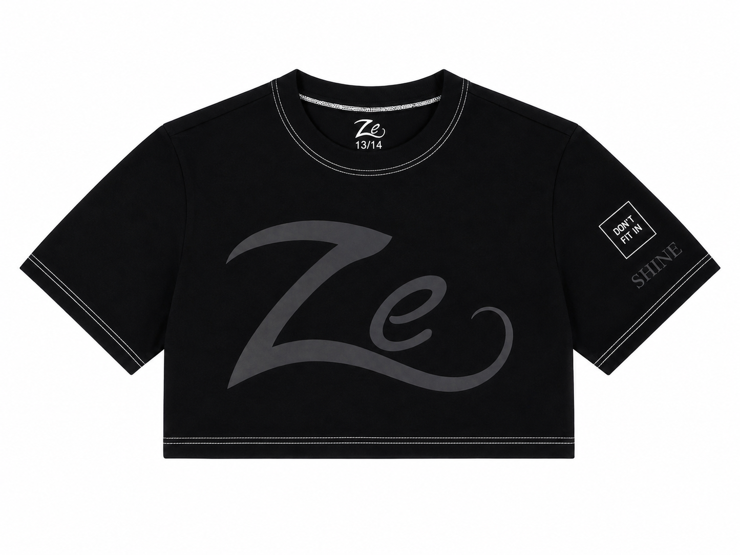 Ze Women’s Cropped Oversized T-Shirt