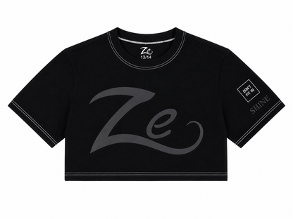 Ze Women’s Cropped Oversized T-Shirt