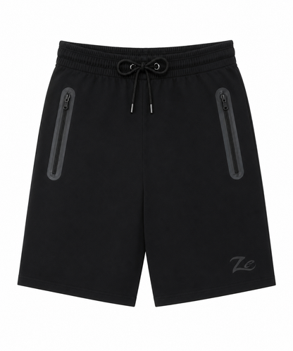 Black Reflective Unisex shorts "Shine"