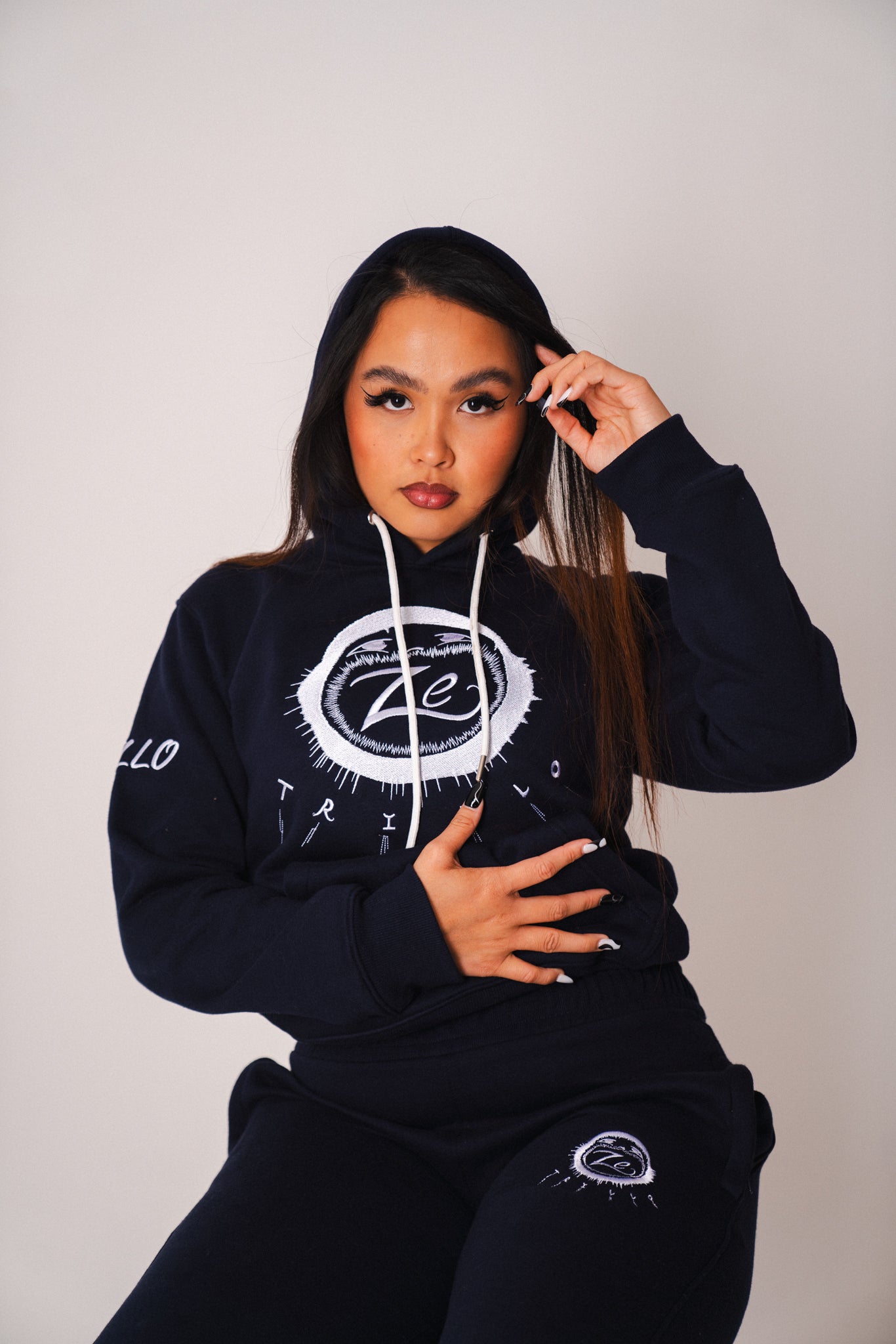 ZeTrillo "Be Great" Hoodie (Navy Blue)