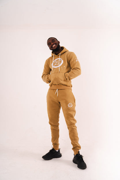 ZeTrillo "Be Great" Hoodie (Beige Khaki)