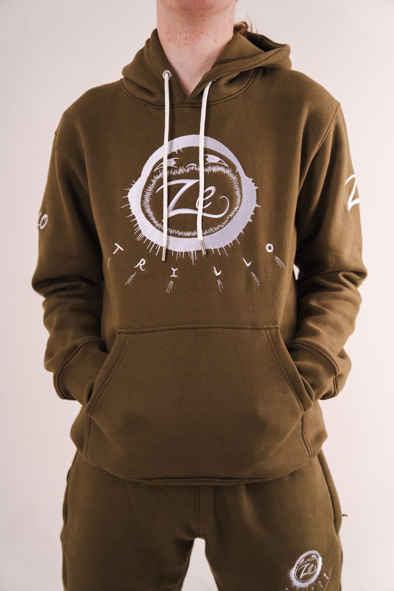 ZeTrillo "Be Great" Hoodie (Khaki Green)