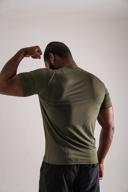 ZeTrillo Seamless Performance Tee: Dark Emerald Edition