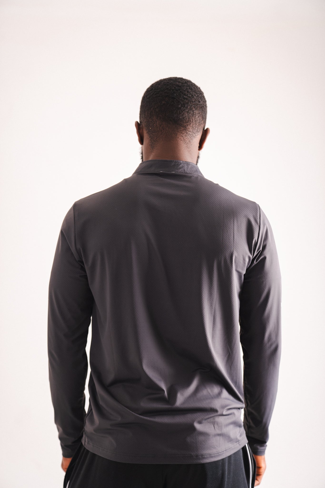 ZeTrillo Men's Fitted 1/4 Zip Gym Fleece: Night Runner Edition