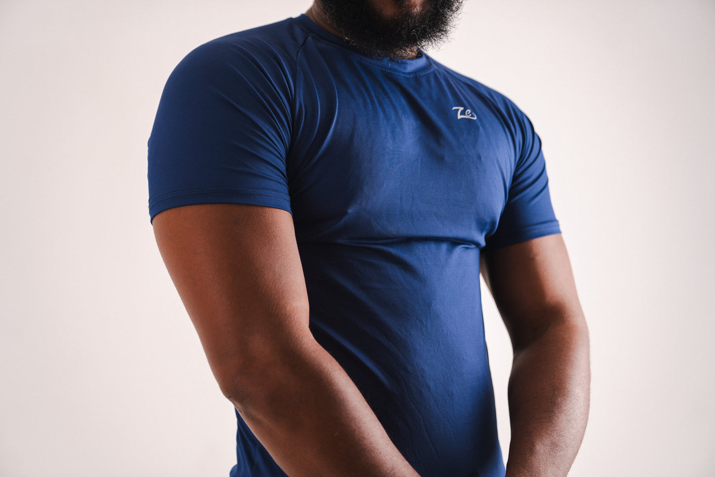 Slim Fit Gym Shirt: Timeless Navy Edition