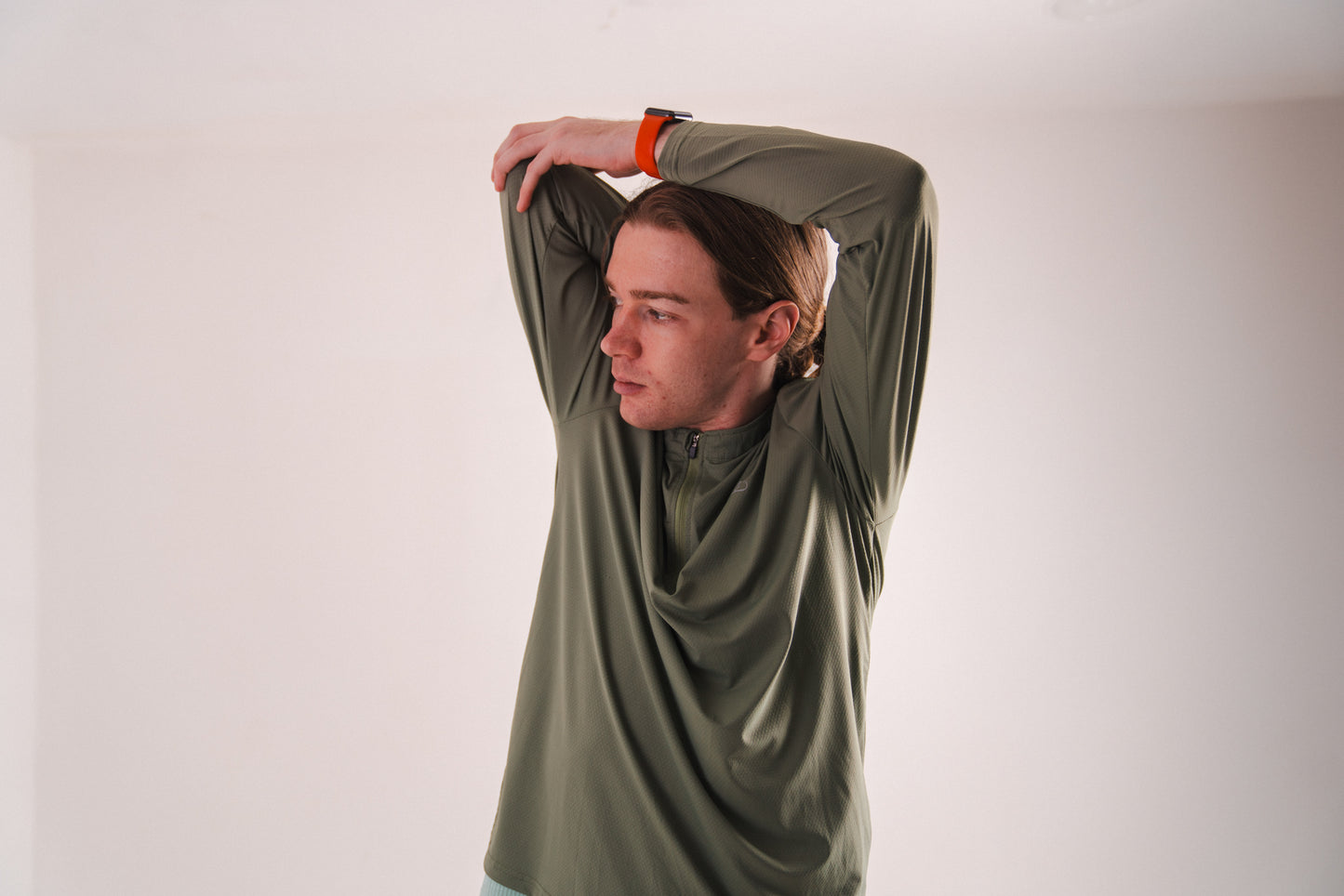 1/4 Zip Light Fleece: Earth Green Serenity Edition