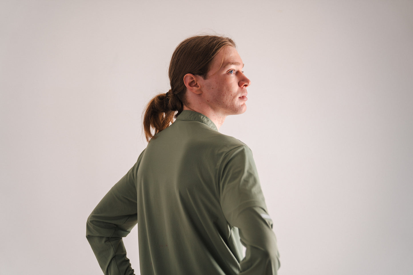 1/4 Zip Light Fleece: Earth Green Serenity Edition