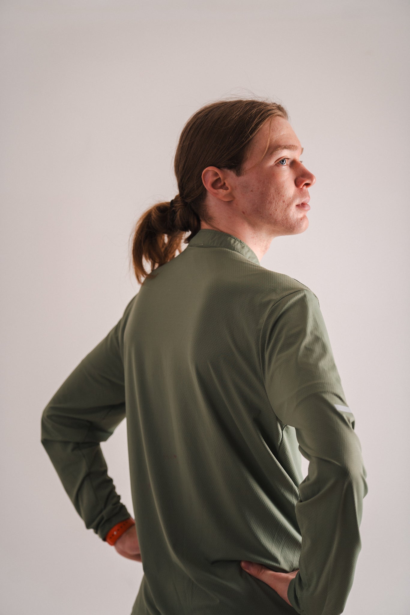 1/4 Zip Light Fleece: Earth Green Serenity Edition