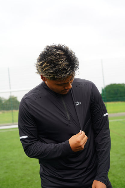 Ze 1/4 Zip ProFit Fleece - Black