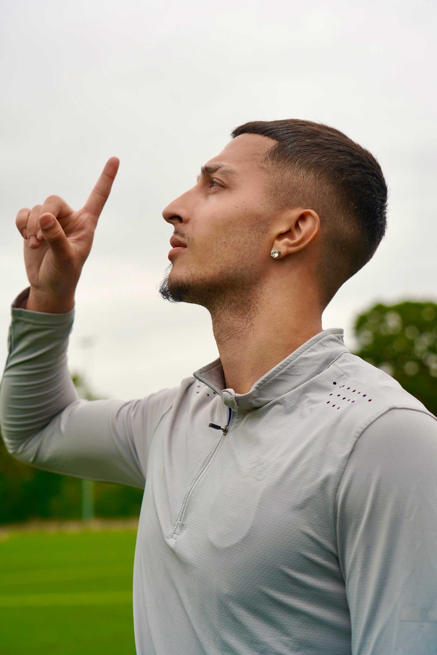 Ze 1/4 Zip ProFit Fleece - Light Grey