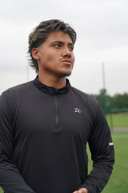 Ze 1/4 Zip ProFit Fleece - Black