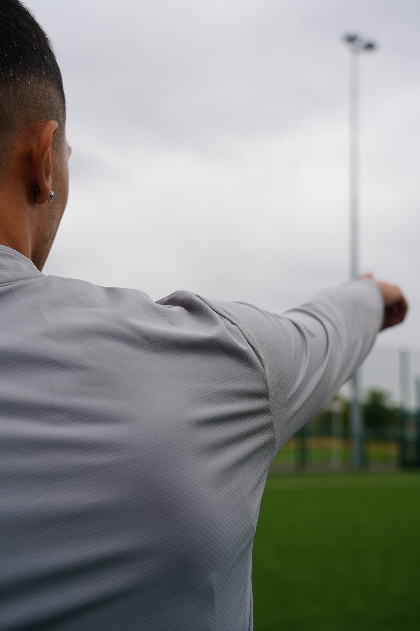 Ze 1/4 Zip ProFit Fleece - Light Grey