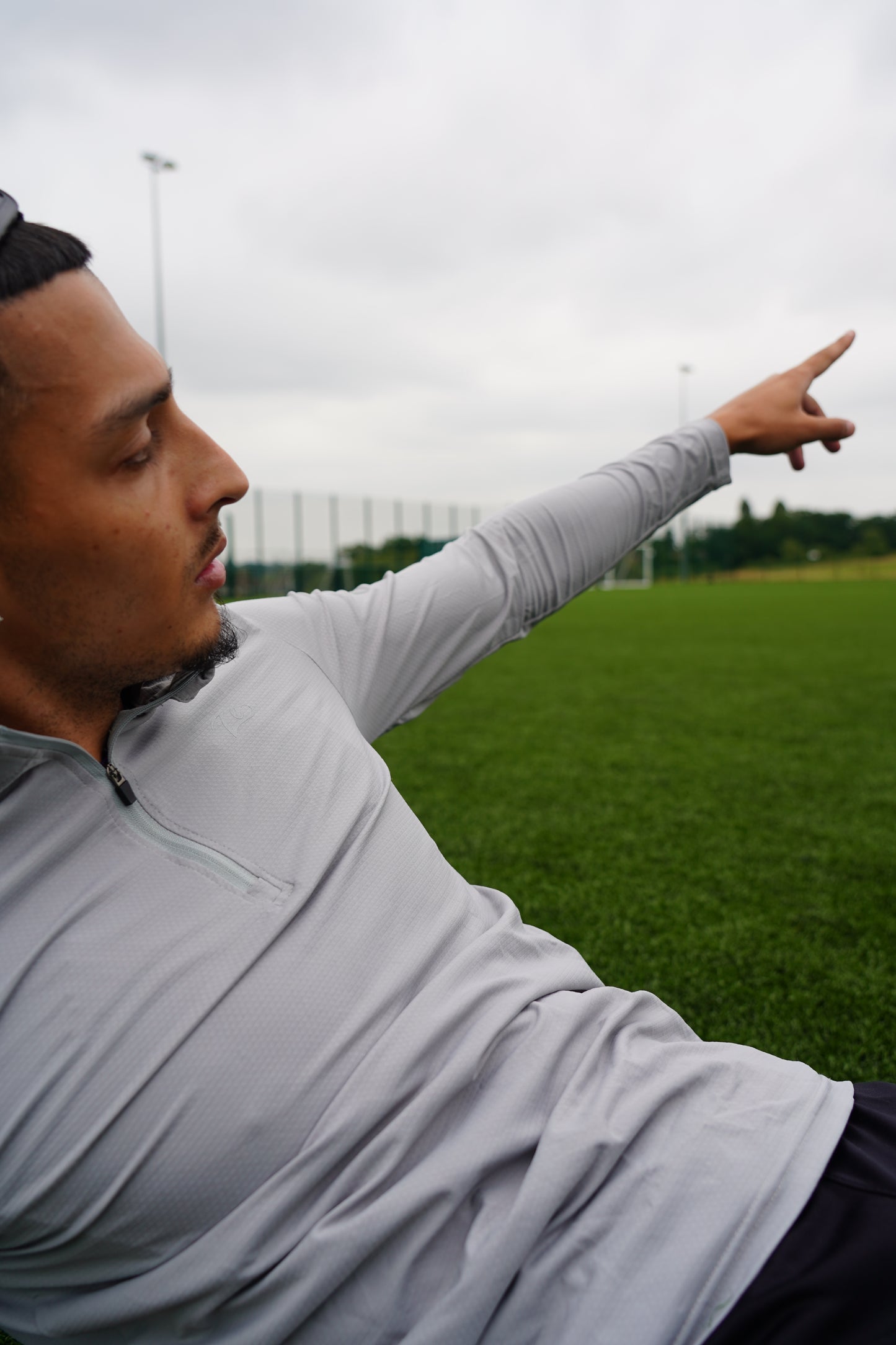 Ze 1/4 Zip ProFit Fleece - Light Grey